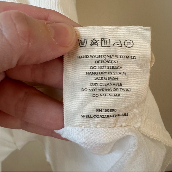 Spell Jolene Elegant White Lace Boho Feminine Flirty Romantic Dress - Picture 11 of 11